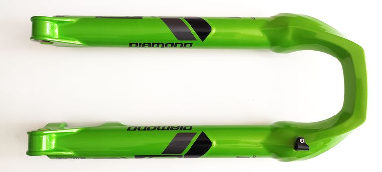 Used Dvo Diamond Boost Suspension Bottom Case Assembly 27.5" 15x110mm Green bike — image 4 of 11