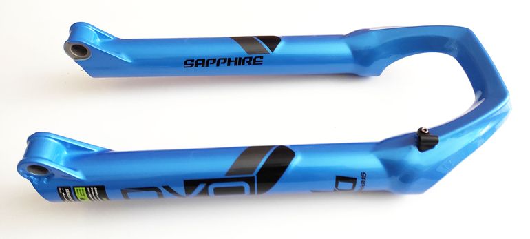 Used Dvo Sapphire D1 Boost Bottom Case Assembly 27.5" 15x110mm Blue bike — image 5 of 12