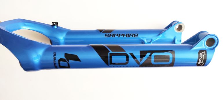Used Dvo Sapphire D1 Boost Bottom Case Assembly 27.5" 15x110mm Blue bike — image 10 of 12