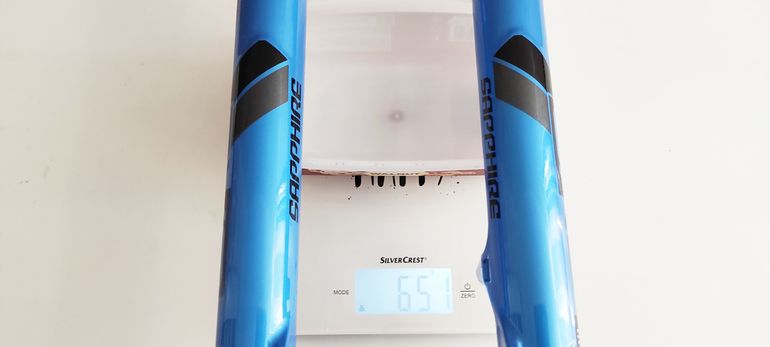 Used Dvo Sapphire D1 Boost Bottom Case Assembly 27.5" 15x110mm Blue bike — image 12 of 12