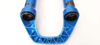 Used Dvo Sapphire D1 Boost Bottom Case Assembly 27.5" 15x110mm Blue bike — image 8 of 12