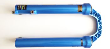 Used Dvo Sapphire D1 Boost Bottom Case Assembly 27.5" 15x110mm Blue bike — image 6 of 12