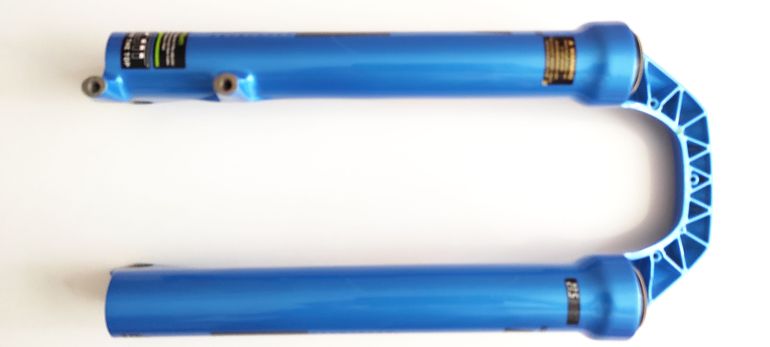 Used Dvo Sapphire D1 Boost Bottom Case Assembly 27.5" 15x110mm Blue bike — image 6 of 12