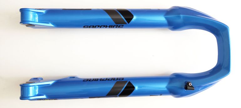 Used Dvo Sapphire D1 Boost Bottom Case Assembly 27.5" 15x110mm Blue bike — image 4 of 12