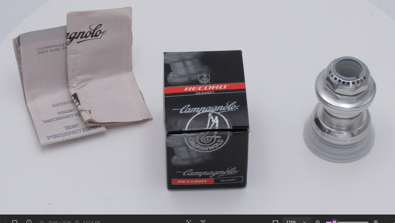 Used Campagnolo Record Gewinde-Steuersatz 1" (HS7-RE, Silber) bike — image 4 of 5
