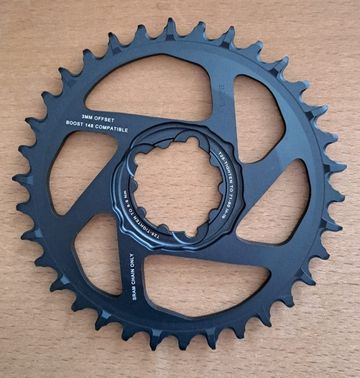 Gebrauchtes Sram XX1 Eagle X-Sync 2 SL 34T Direct Mount Boost 3mm Offset Drivetrain & Pedals