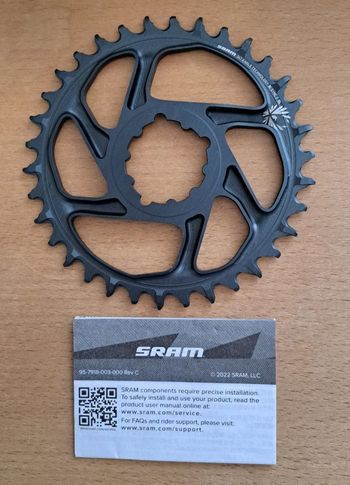 Used Sram XX1 Eagle X-Sync 2 SL 34T Direct Mount Boost 3mm Offset bike — image 4 of 4