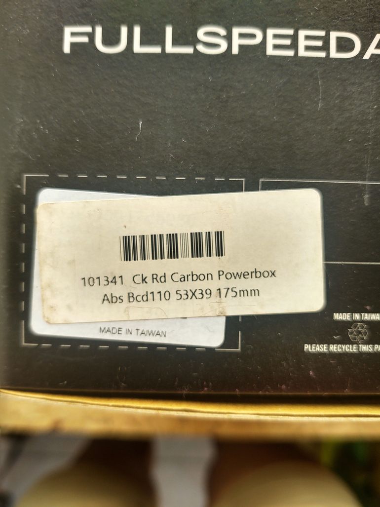 Used Fsa Powerbox Carbon 175mm 53/39 bike — image 4 of 5