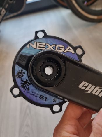 Used Cybrei 24 Axle Carbon Crank with power meter bike — image 2 of 8