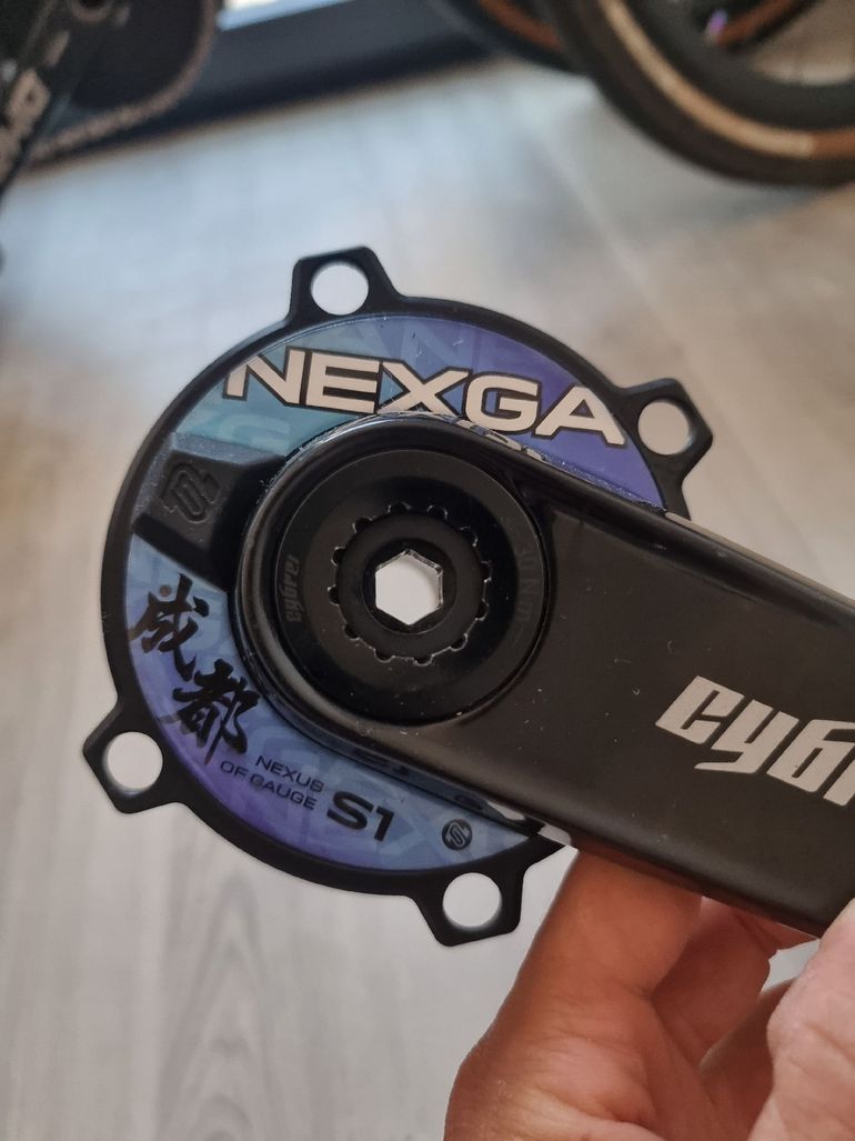 Used Cybrei 24 Axle Carbon Crank with power meter bike — image 2 of 8
