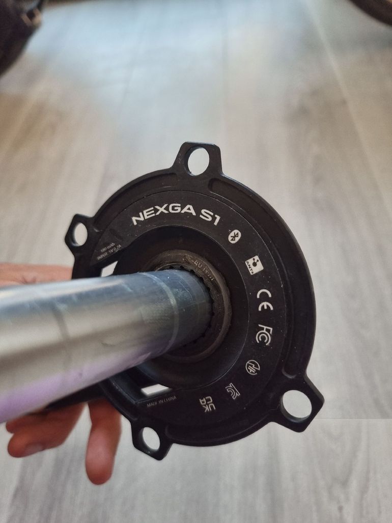 Used Cybrei 24 Axle Carbon Crank with power meter bike — image 7 of 8