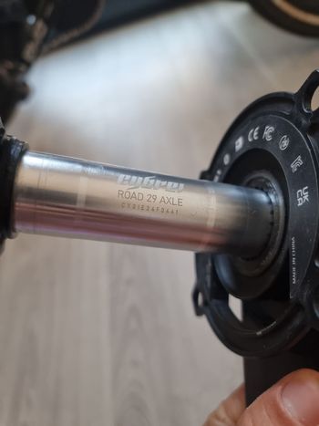 Used Cybrei 24 Axle Carbon Crank with power meter bike — image 3 of 8