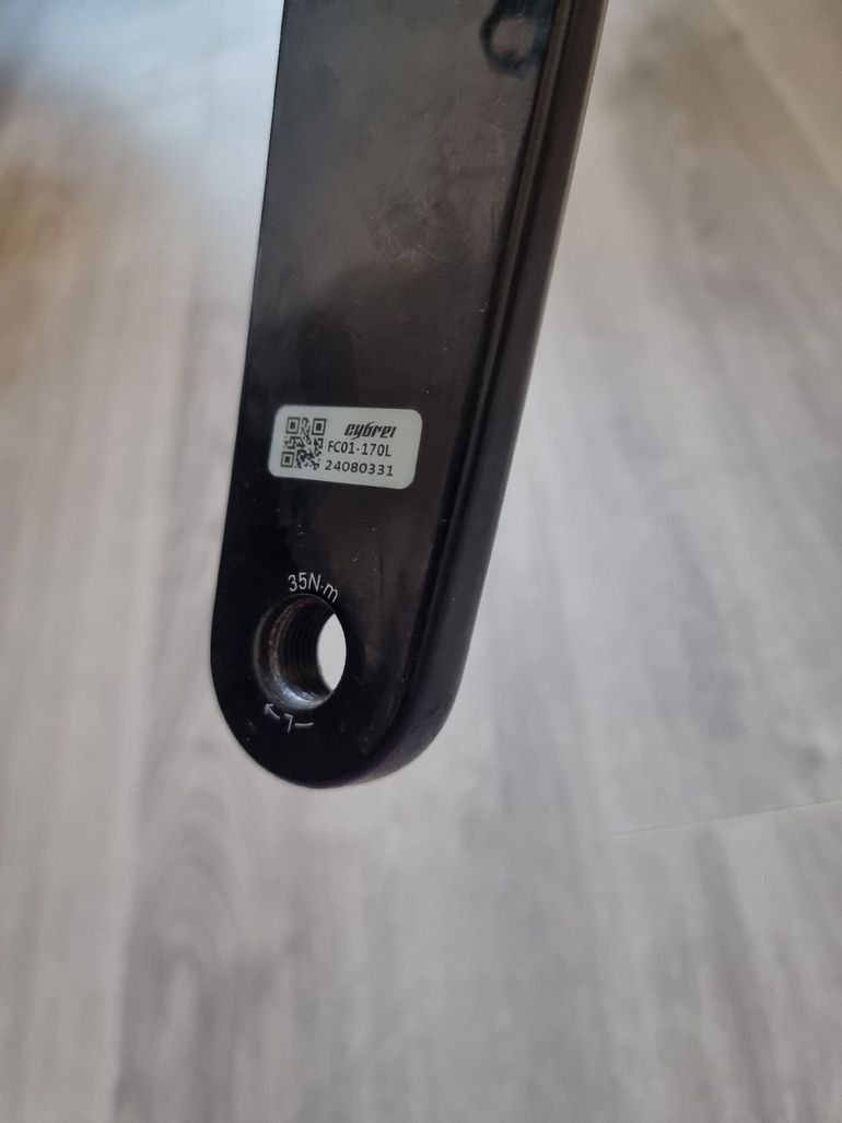 Used Cybrei 24 Axle Carbon Crank with power meter bike — image 5 of 8