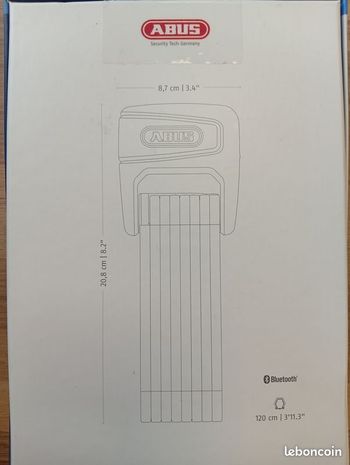 Used ABUS BORDO™ One 6000AF Fingerprint Lock 2026 bike — image 3 of 3