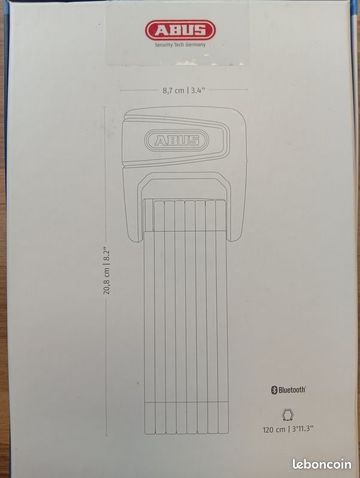 Gebrauchtes ABUS BORDO™ One 6000AF Fingerprint Lock 2026 bike — Bild 3 von 3