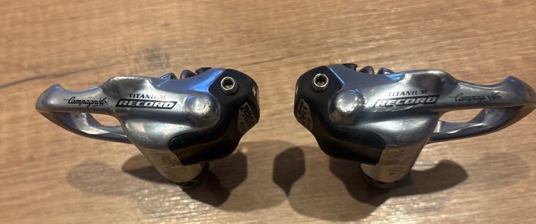 Used Campagnolo Paire de pédales, modèle RECORD TITANIUM PROFIT. bike — image 4 of 4