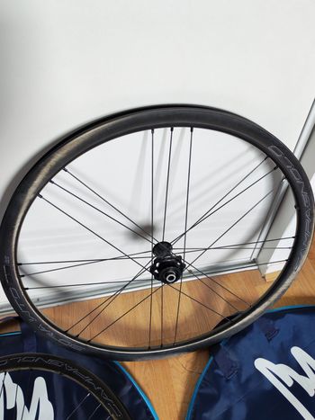 Used Campagnolo Bora WTO 33 Dark Label Disc bike — image 10 of 12