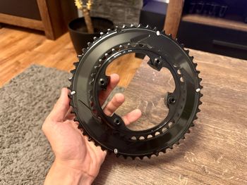 Used Shimano Dura Ace r9200 52T-36T 2x12speed Chainrings bike — image 4 of 5