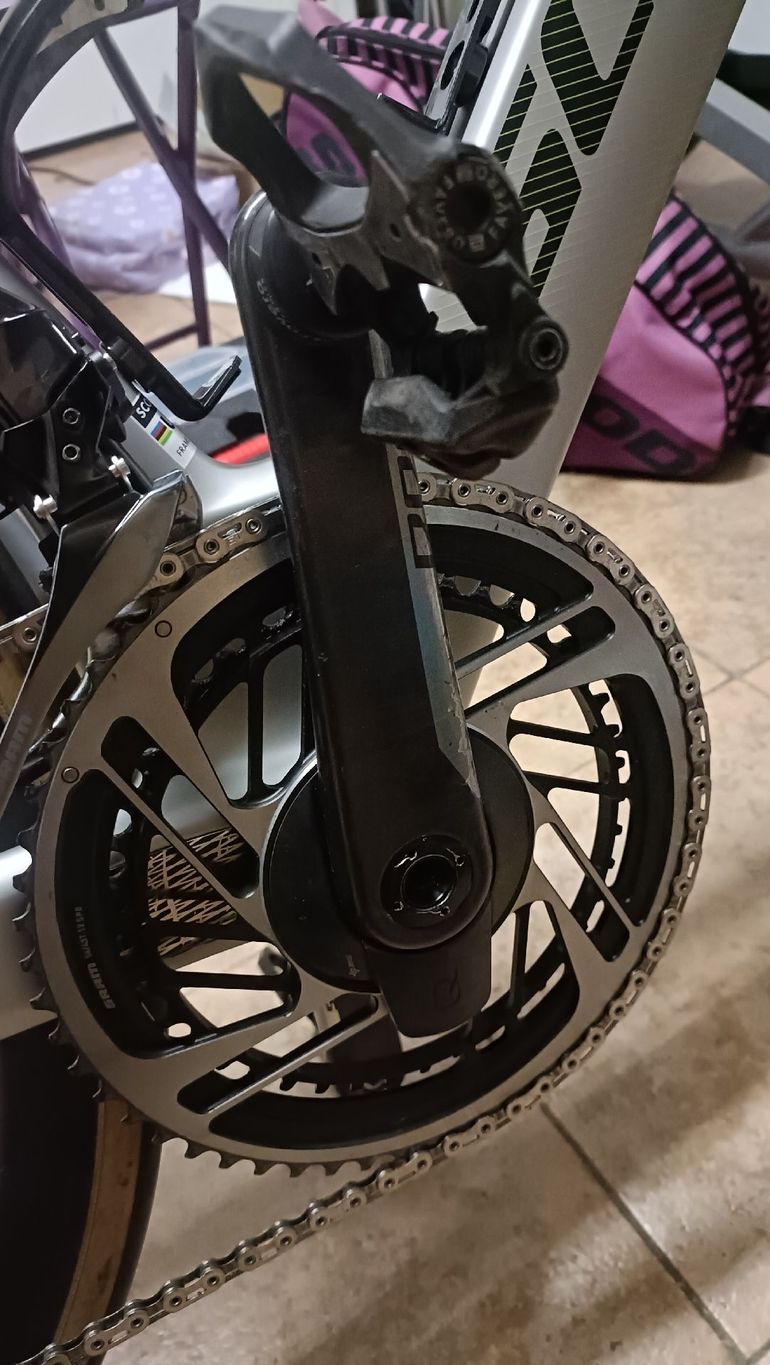 Used Sram Red Chainrings 56/43 with Powermeter 2025 bike — image 1 of 2