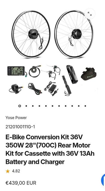 Used Yose Power 36V 250W cassette 8 9 10 vitesses 2026 bike — image 2 of 4