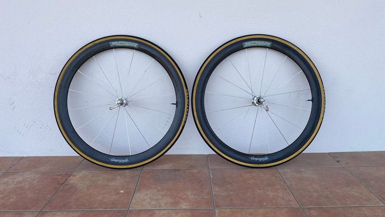 Used Campagnolo Bora First Generation Tubular Wheels bike — image 10 of 11