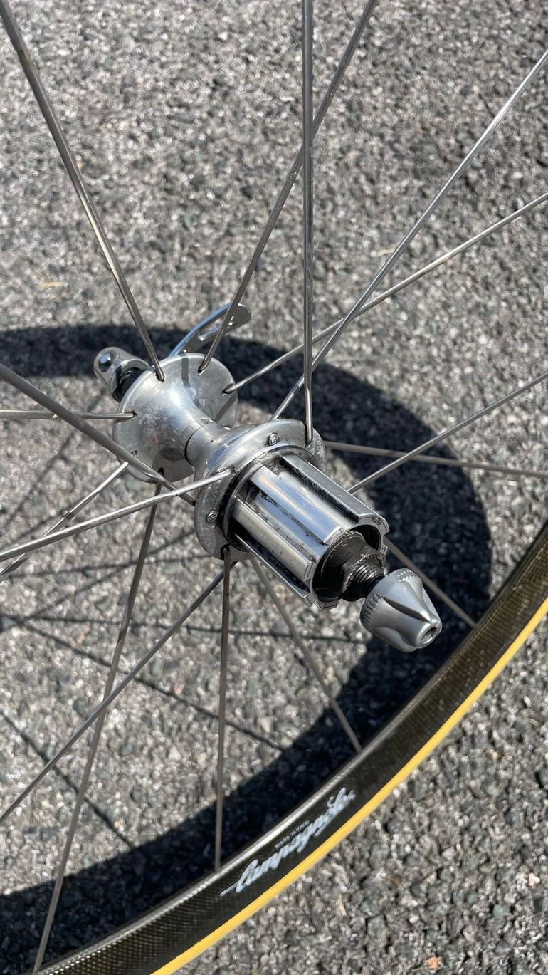 Used Campagnolo Bora First Generation Tubular Wheels bike — image 8 of 11
