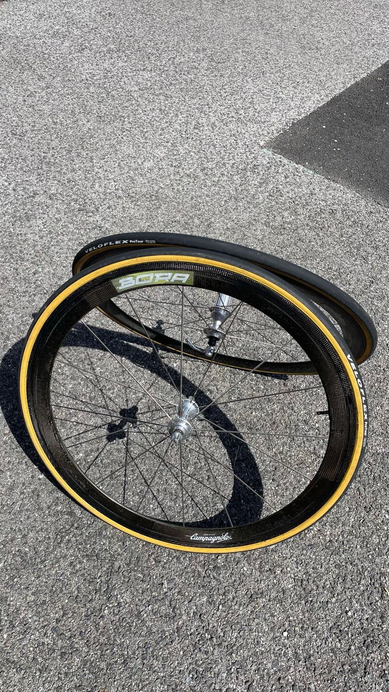 Used Campagnolo Bora First Generation Tubular Wheels bike — image 1 of 11
