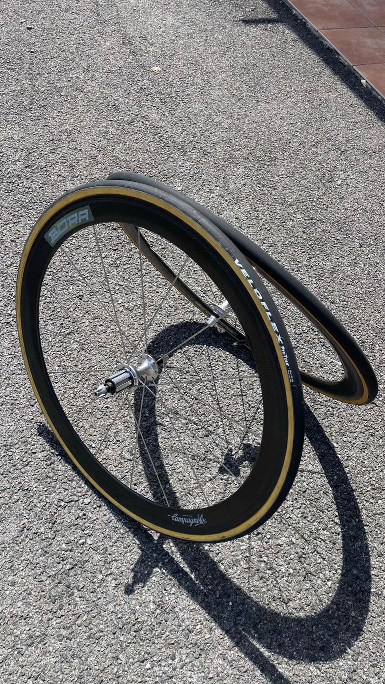 Used Campagnolo Bora First Generation Tubular Wheels bike — image 2 of 11