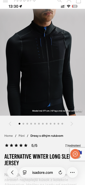 Used Isadore ALTERNATIVE WINTER LONG SLEEVE JERSEY - XS bike — image 8 of 9