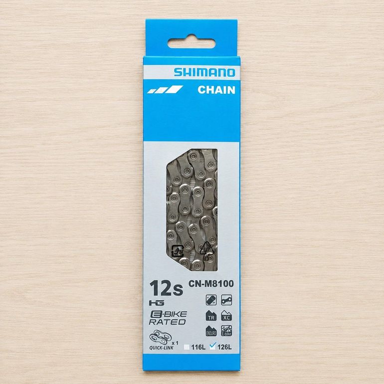 Used Shimano Corrente XT CN-M8100 12s Quick-Link 126 Elos bike — image 4 of 4