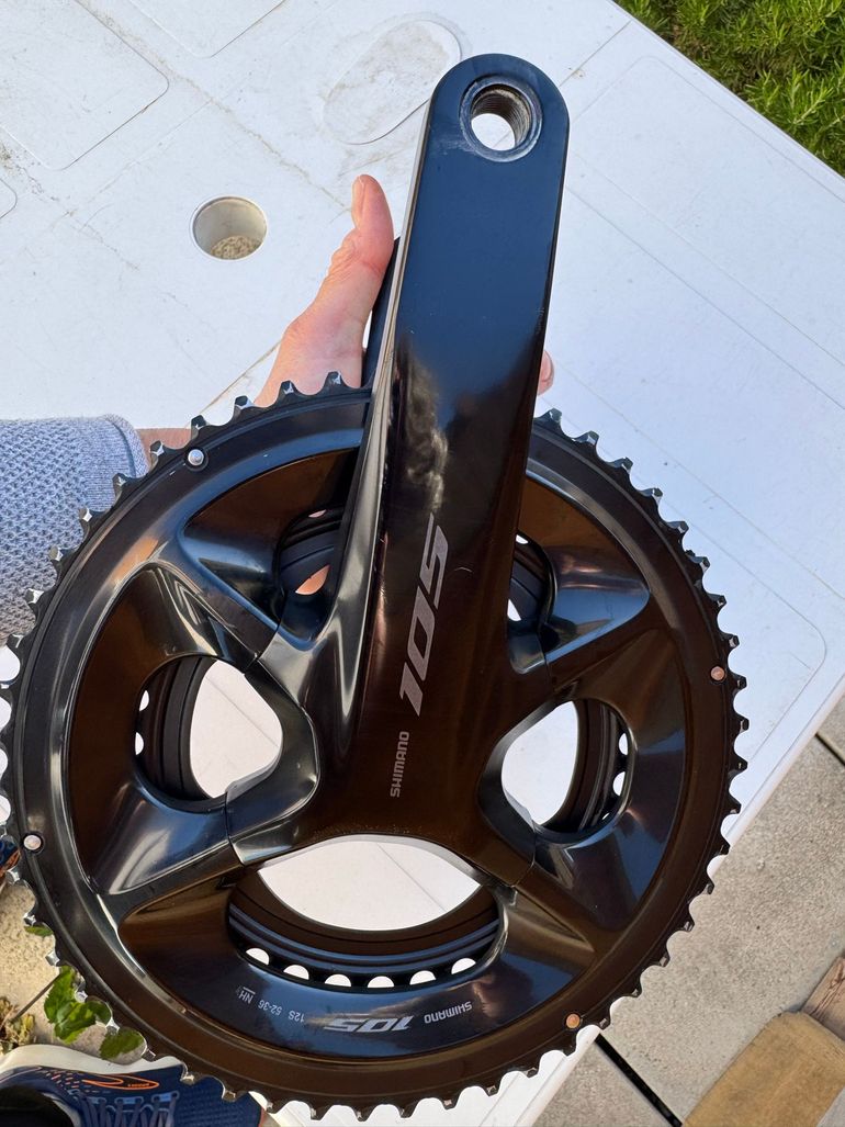 Used Shimano 105 Crank 165mm with Powermeter 2025 bike — image 6 of 9
