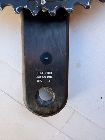 Used Shimano 105 Crank 165mm with Powermeter 2025 bike — image 4 of 9