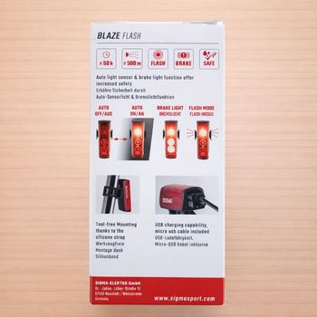Used Sigma Blaze Flash Farolim Traseiro Automático bike — image 9 of 9