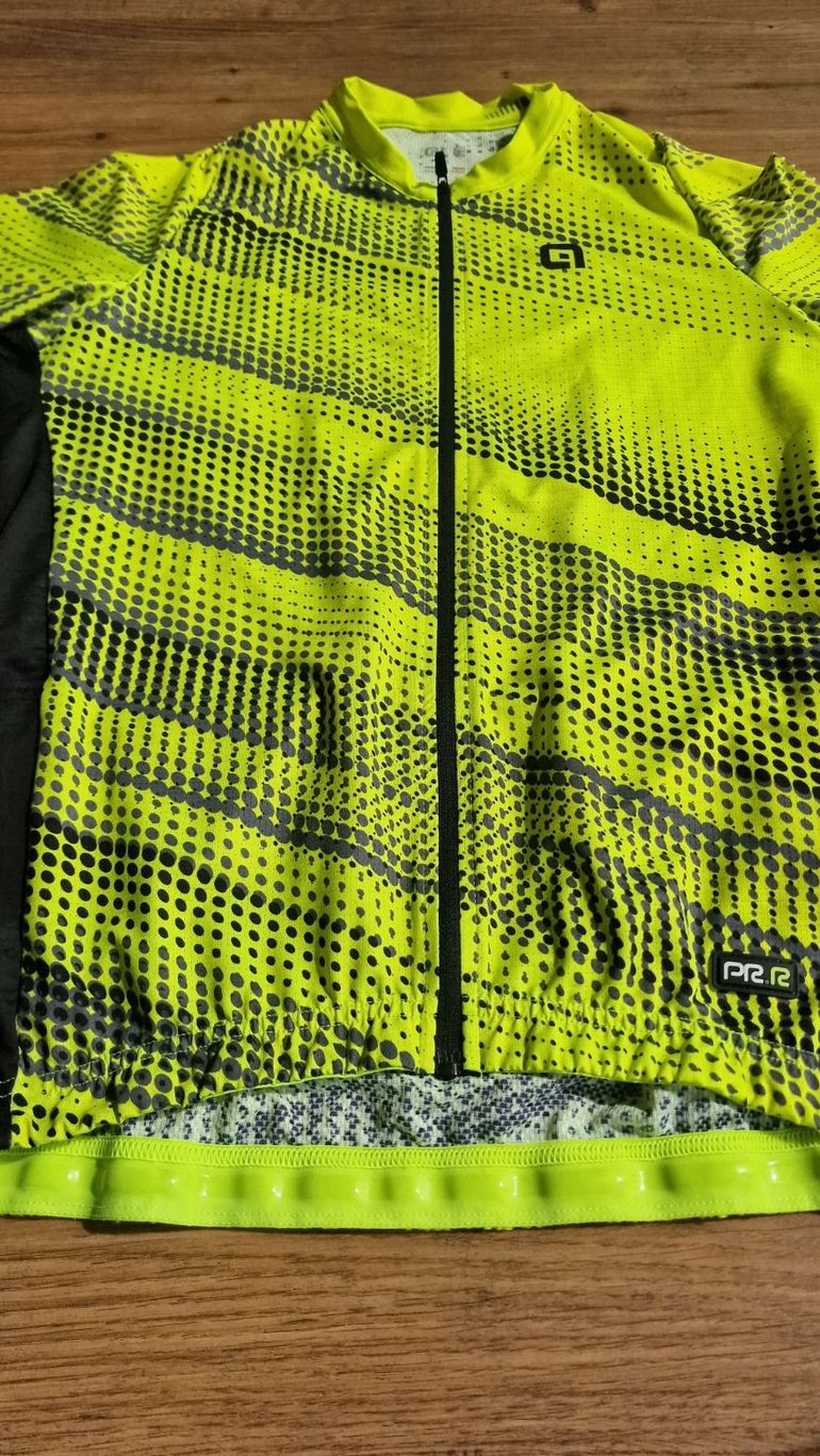 Used ALE Green Speed Short Sleeve Jersey neon yellow bike — image 6 of 6