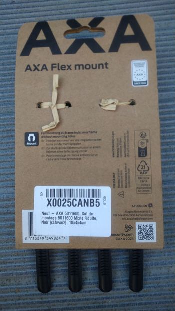 Used Axa Flex Mount Kit de Fixation Universel pour Antivol de Cadre 2026 bike — image 3 of 3