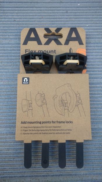 Used Axa Flex Mount Kit de Fixation Universel pour Antivol de Cadre 2026 bike