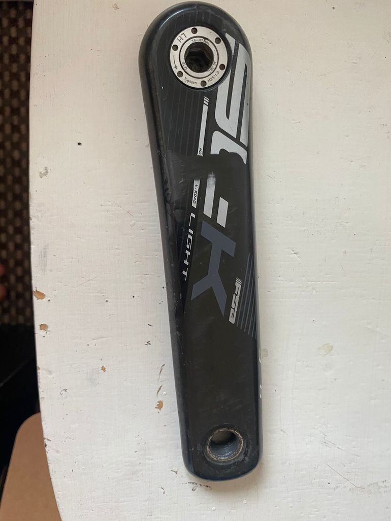 Used Fsa SL-K Light EVO 386 Left 172.5mm Carbon Crankarm bike — image 4 of 5