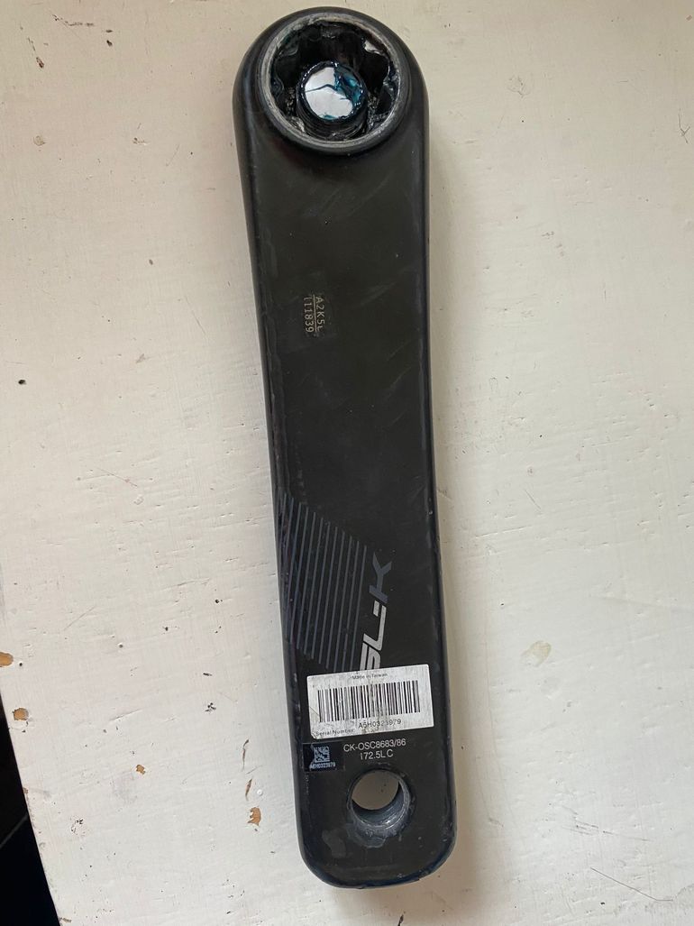 Used Fsa SL-K Light EVO 386 Left 172.5mm Carbon Crankarm bike — image 3 of 5