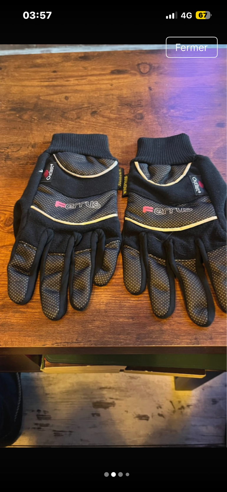 Used ferrus gants vélo hiver bike — image 2 of 4