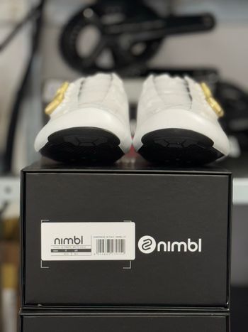 Used Nimbl Ultimate White Gold Cycling Shoes 2026 bike — image 5 of 7