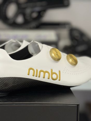 Used Nimbl Ultimate White Gold Cycling Shoes 2026 bike — image 4 of 7