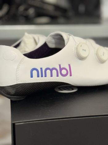 Used Nimbl Exceed White Multicolor Cycling Shoes 2026 bike — image 2 of 6