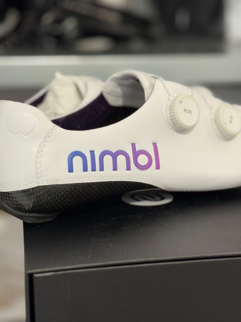 Used Nimbl Exceed White Multicolor Cycling Shoes 2026 bike — image 2 of 6