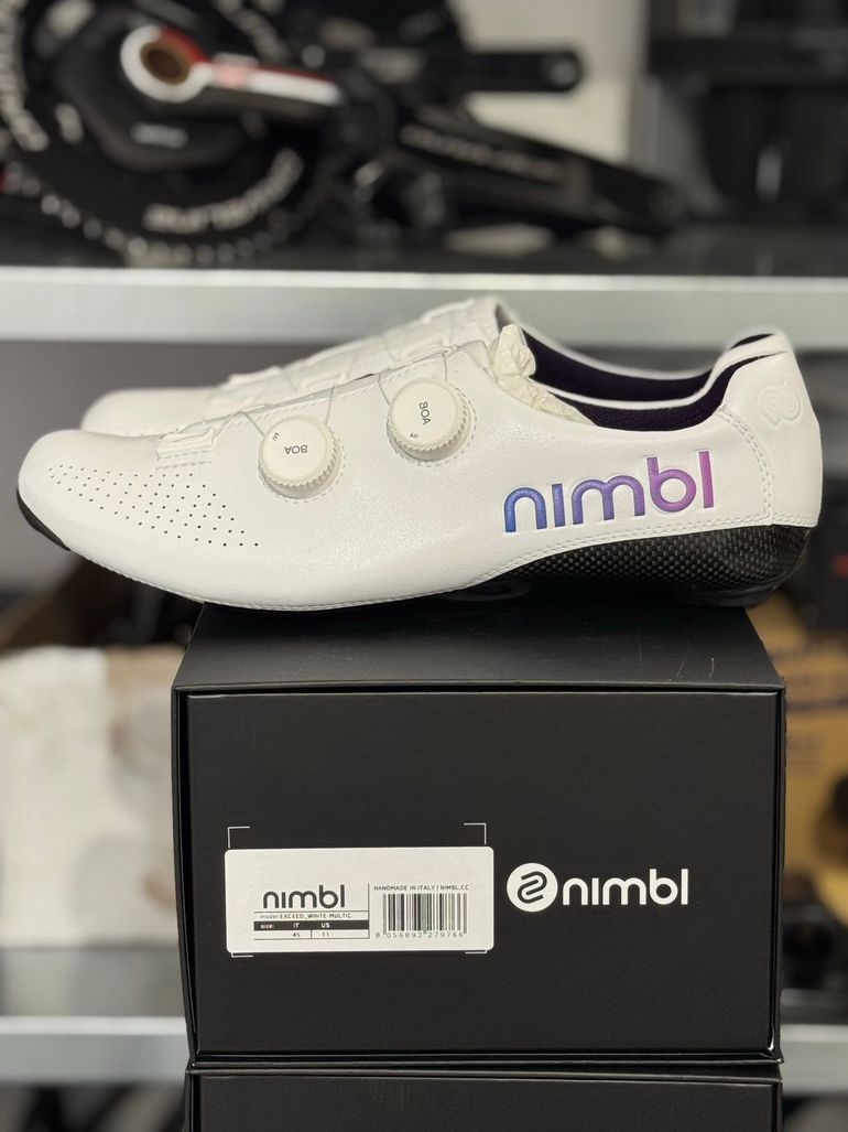 Used Nimbl Exceed White Multicolor Cycling Shoes 2026 bike — image 4 of 6