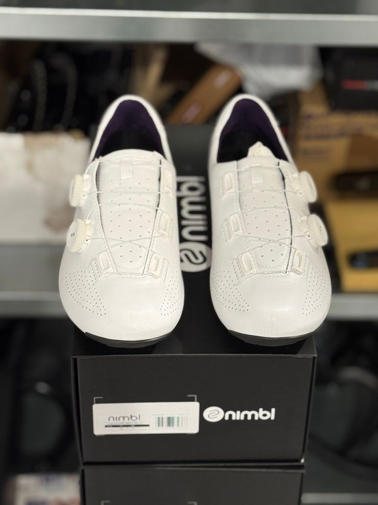 Used Nimbl Exceed White Multicolor Cycling Shoes 2026 bike — image 5 of 6