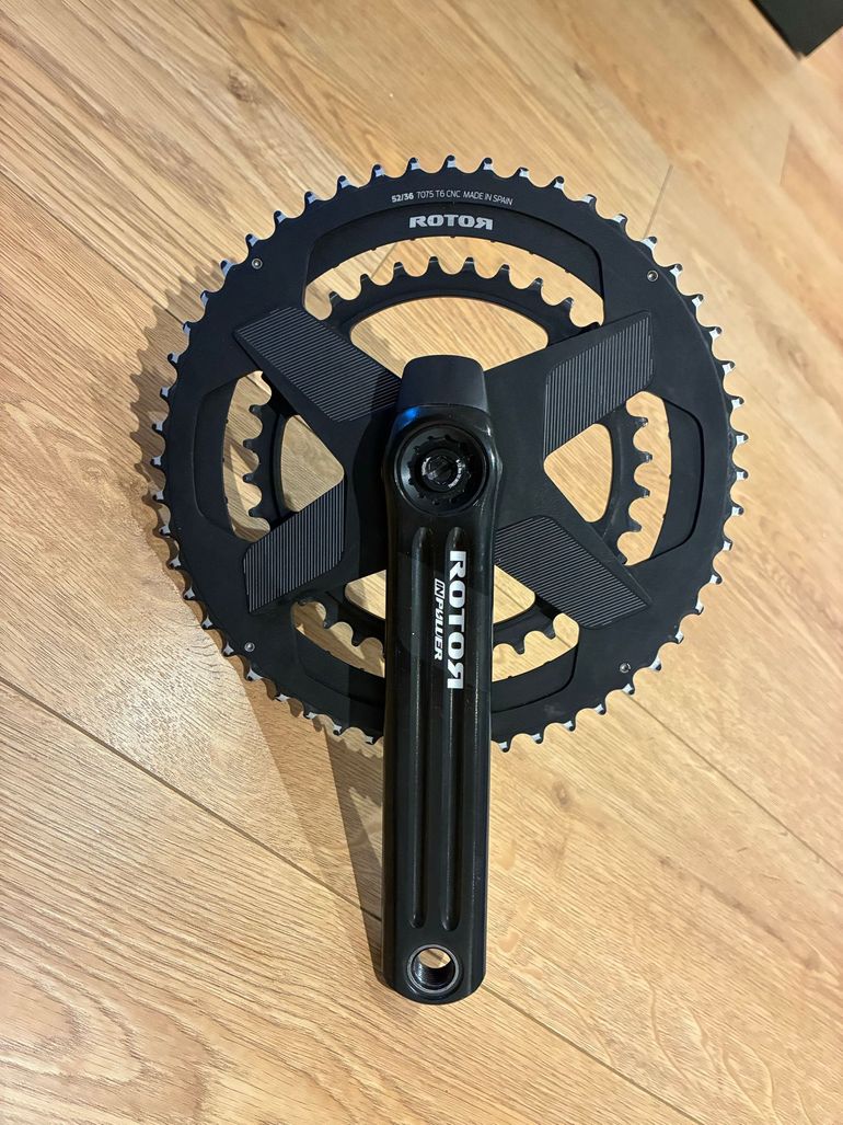 Used Rotor Inpower Powermeter Crankset 52/36, 175mm 2024 bike — image 4 of 9