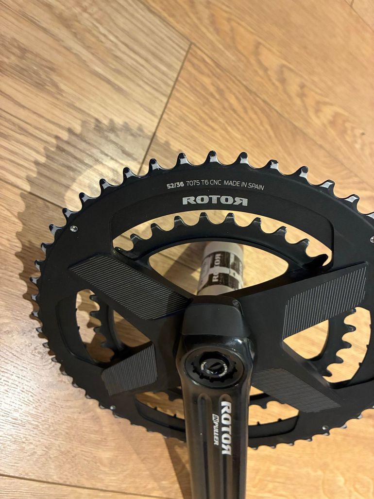 Used Rotor Inpower Powermeter Crankset 52/36, 175mm 2024 bike — image 3 of 9