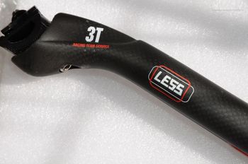 Used 3T LESS Carbon Tige de selle 27.2 mm bike