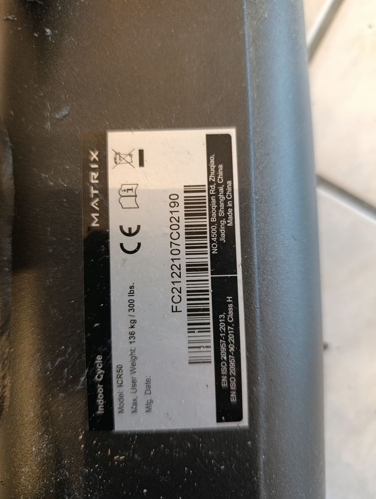 Used Matrix Fitness ICR50 Indoor Cycle bike — image 4 of 8