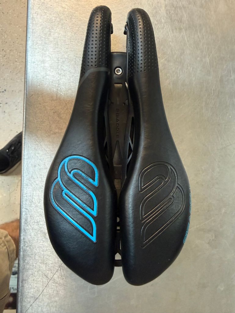 Used BiSaddle EXT Stealth Saddle Adjustable Ti rails 2025 bike — image 1 of 4